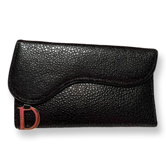 Dior Handbags - RARE Dior Black Saddle Flap Long Wallet
